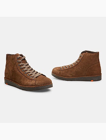 Bottines en cuir nubuck