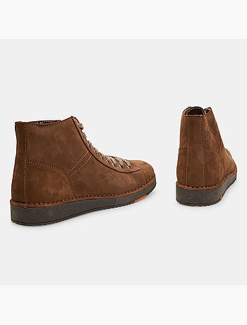 Bottines en cuir nubuck