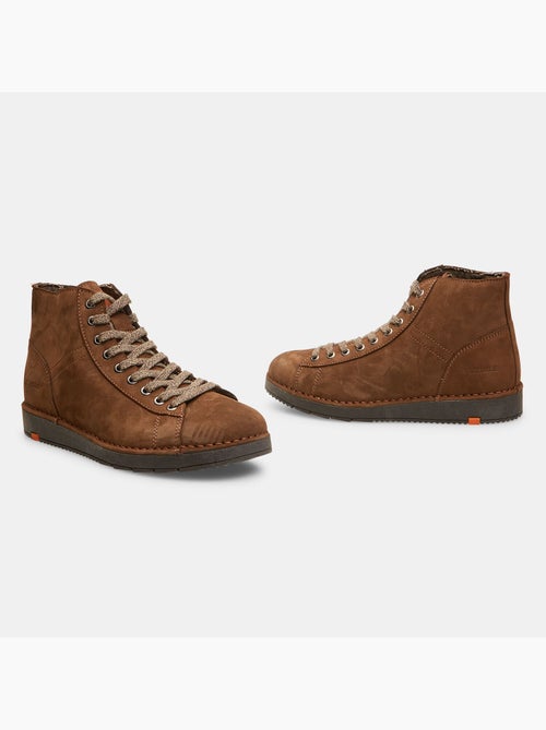 Bottines en cuir nubuck - Kiabi Bottines en cuir nubuck - Kiabi