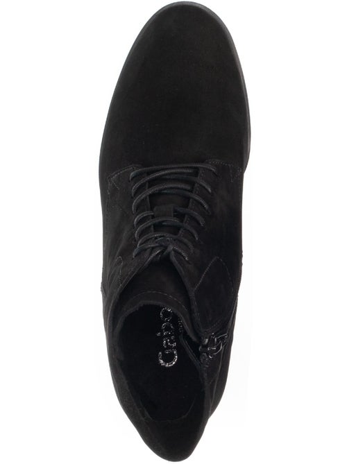 Bottines  en cuir nubuck - Kiabi