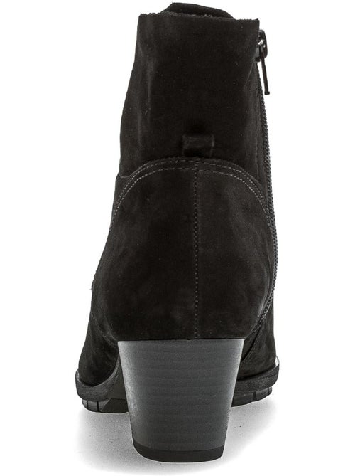 Bottines  en cuir nubuck - Kiabi