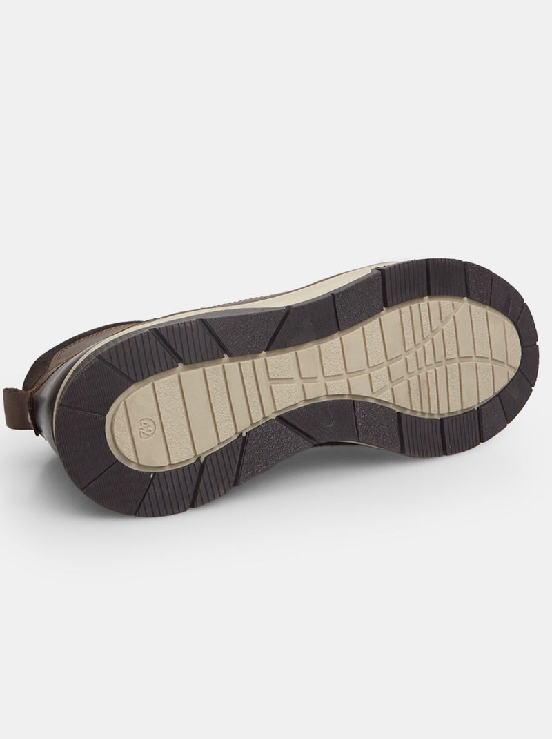 Bottines en cuir nubuck WEINBRENNER Marron - Kiabi