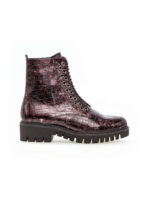 Bottines  en cuir - Kiabi