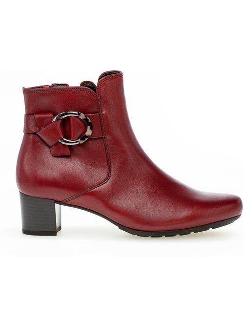 Bottines  en cuir - Kiabi