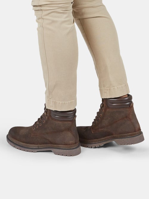 Bottines en cuir velours BATA - Kiabi