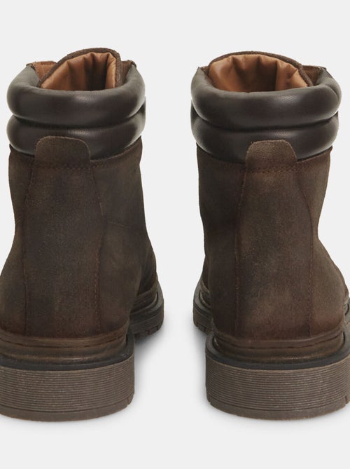 Bottines en cuir velours BATA - Kiabi