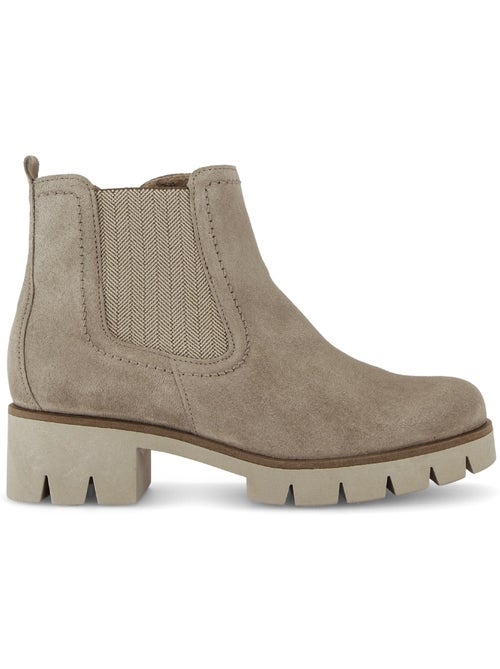Bottines en cuir velours - Kiabi Bottines en cuir velours - Kiabi