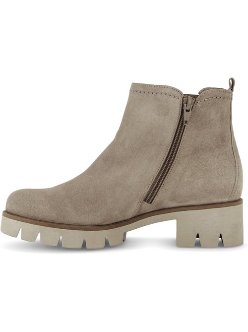 Bottines en cuir velours - Kiabi Bottines en cuir velours - Kiabi