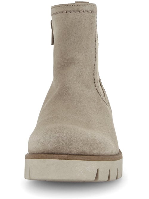 Bottines en cuir velours - Kiabi Bottines en cuir velours - Kiabi