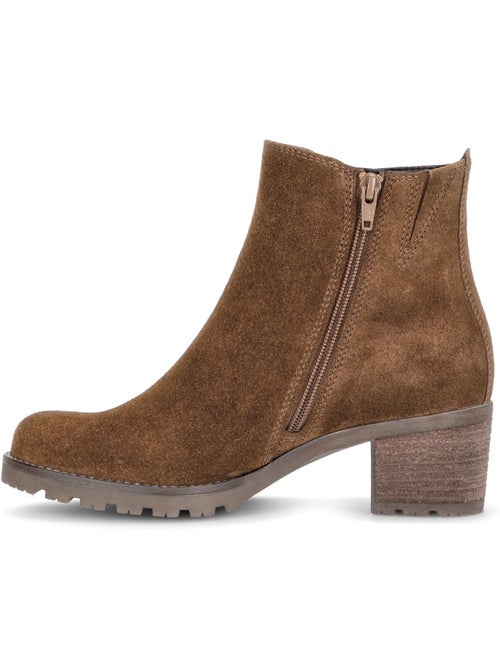 Bottines en cuir velours - Kiabi Bottines en cuir velours - Kiabi