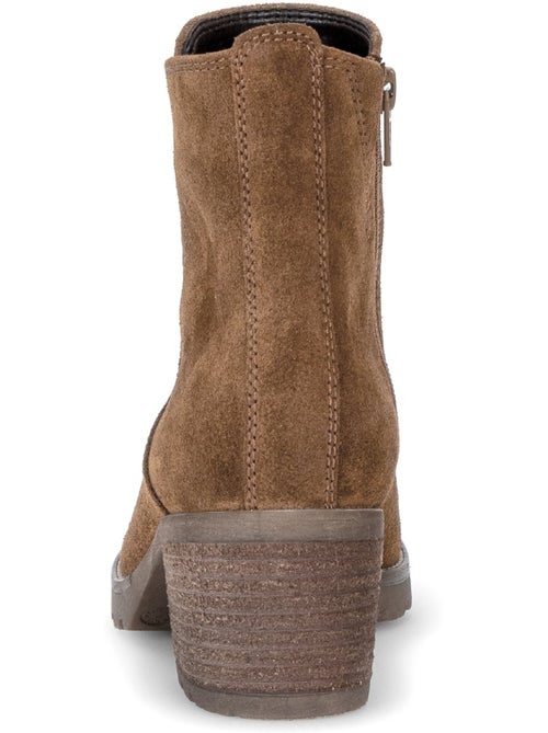 Bottines en cuir velours - Kiabi Bottines en cuir velours - Kiabi