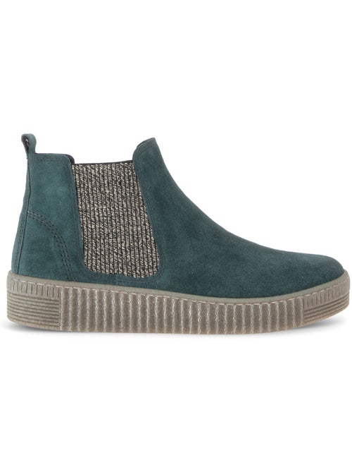 Bottines en cuir velours - Kiabi Bottines en cuir velours - Kiabi
