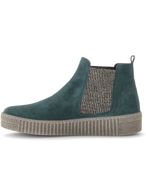 Bottines en cuir velours - Kiabi Bottines en cuir velours - Kiabi