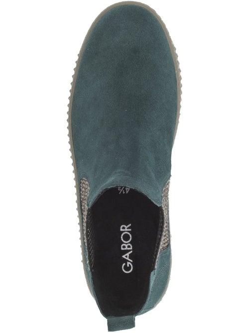 Bottines en cuir velours - Kiabi Bottines en cuir velours - Kiabi