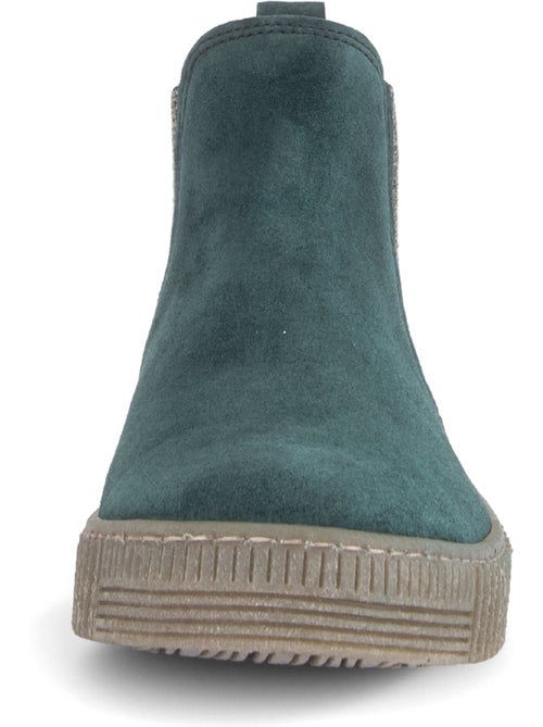 Bottines en cuir velours - Kiabi Bottines en cuir velours - Kiabi