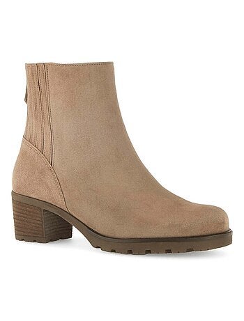 Bottines en cuir velours Gabor