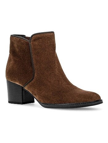 Bottines en cuir velours Gabor