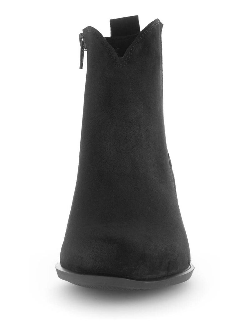 Bottines  en cuir velours Gabor Noir Noir - Kiabi