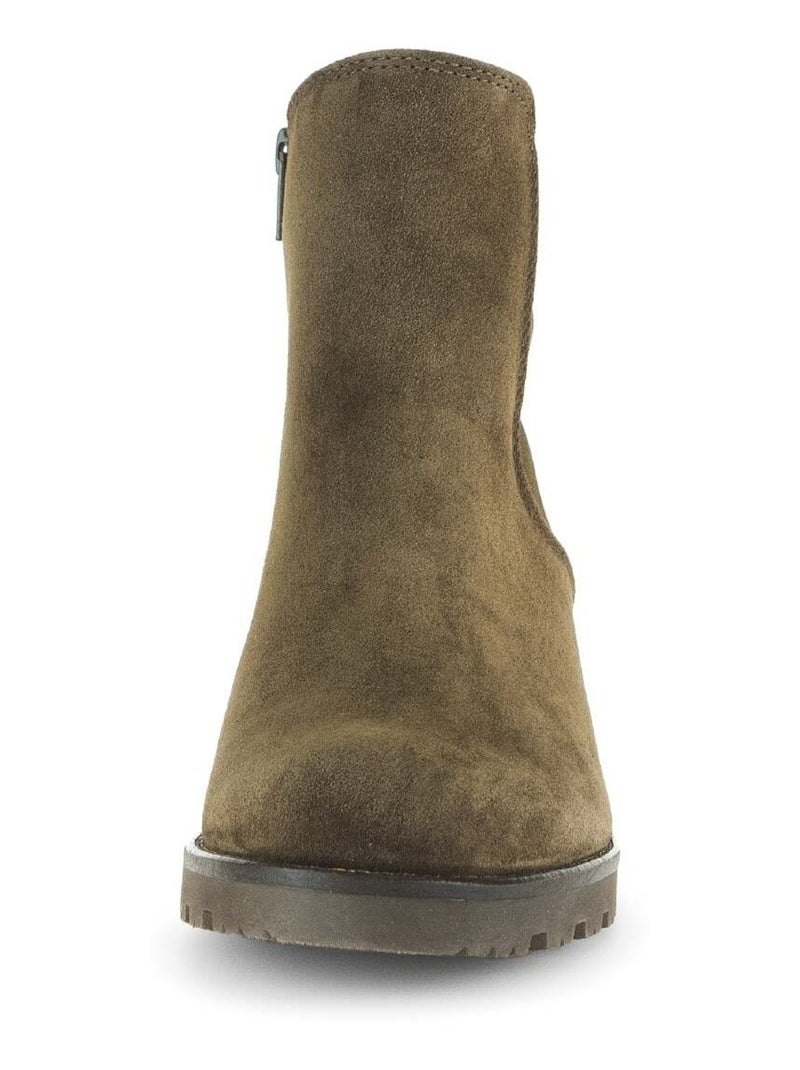 Bottines  en cuir velours Gabor Vert - Kiabi