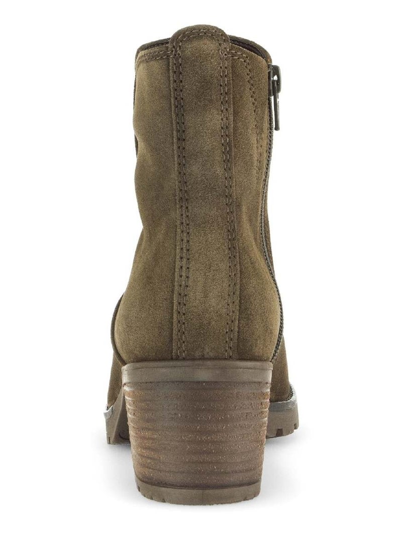 Bottines  en cuir velours Gabor Vert - Kiabi