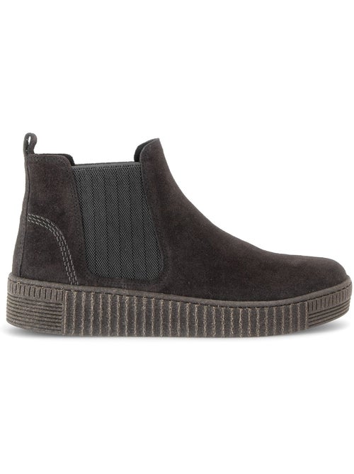 Bottines en cuir velours - Kiabi Bottines en cuir velours - Kiabi