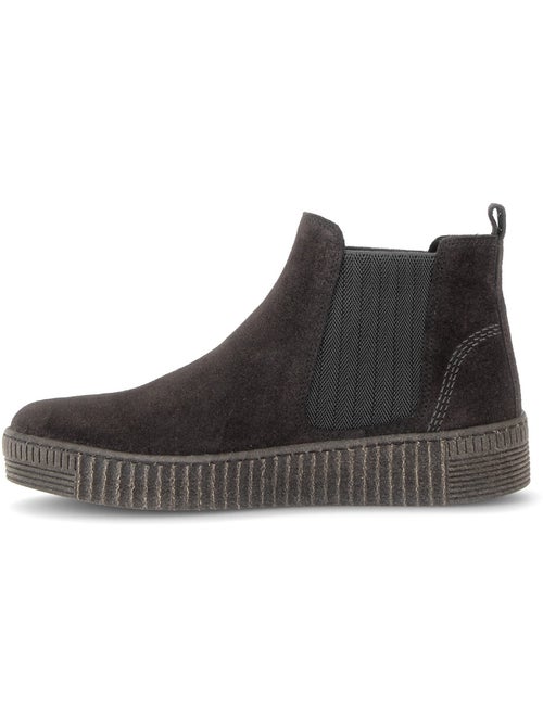 Bottines en cuir velours - Kiabi Bottines en cuir velours - Kiabi