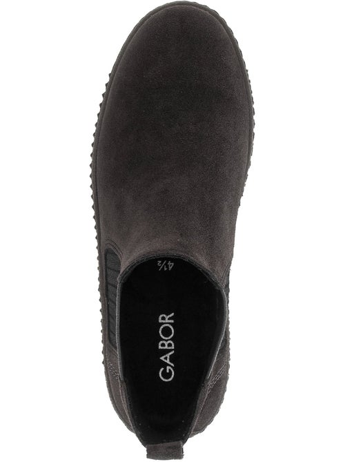 Bottines en cuir velours - Kiabi Bottines en cuir velours - Kiabi