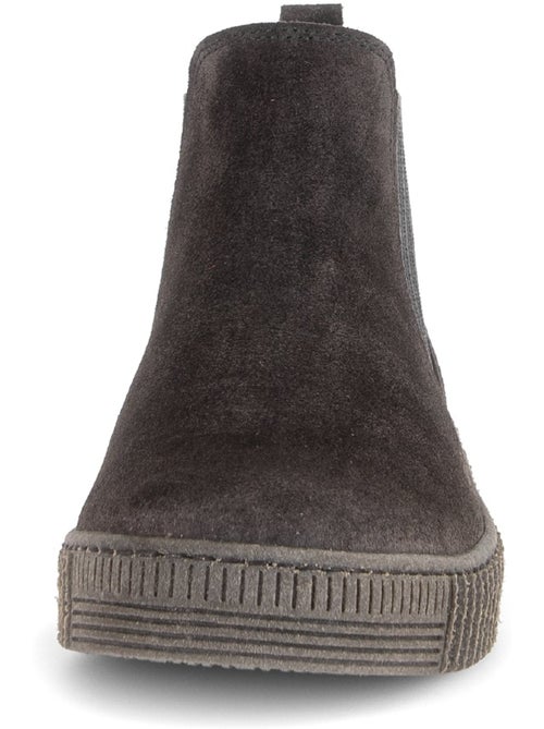 Bottines en cuir velours - Kiabi Bottines en cuir velours - Kiabi