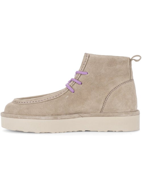 Bottines en cuir velours (lacets ) - Kiabi Bottines en cuir velours (lacets ) - Kiabi