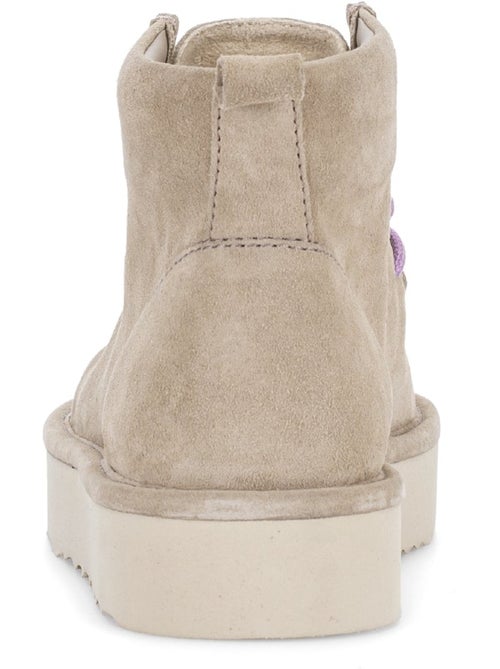 Bottines en cuir velours (lacets ) - Kiabi Bottines en cuir velours (lacets ) - Kiabi