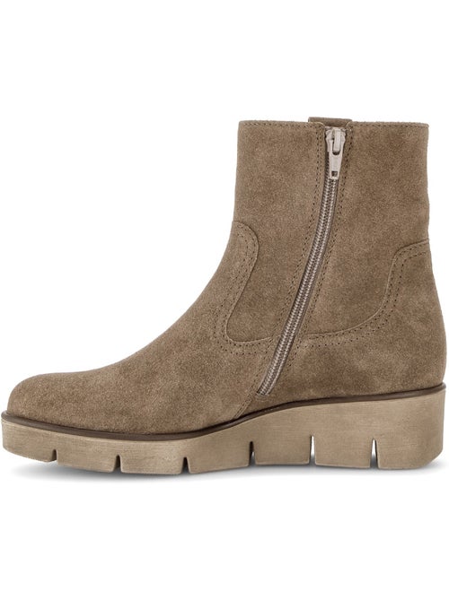 Bottines en cuir velours - Kiabi Bottines en cuir velours - Kiabi