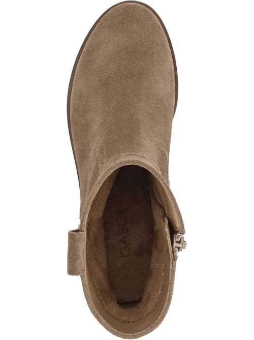 Bottines en cuir velours - Kiabi Bottines en cuir velours - Kiabi