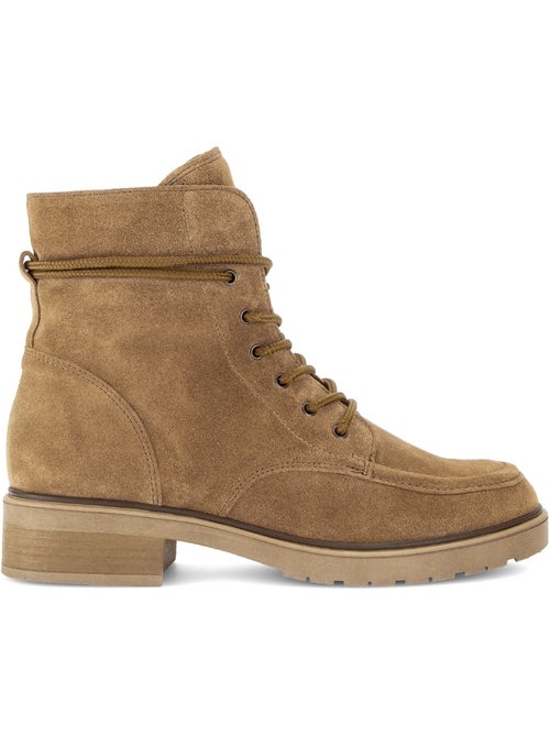 Bottines en cuir velours - Kiabi Bottines en cuir velours - Kiabi