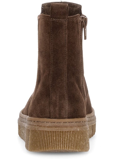 Bottines en cuir velours - Kiabi Bottines en cuir velours - Kiabi