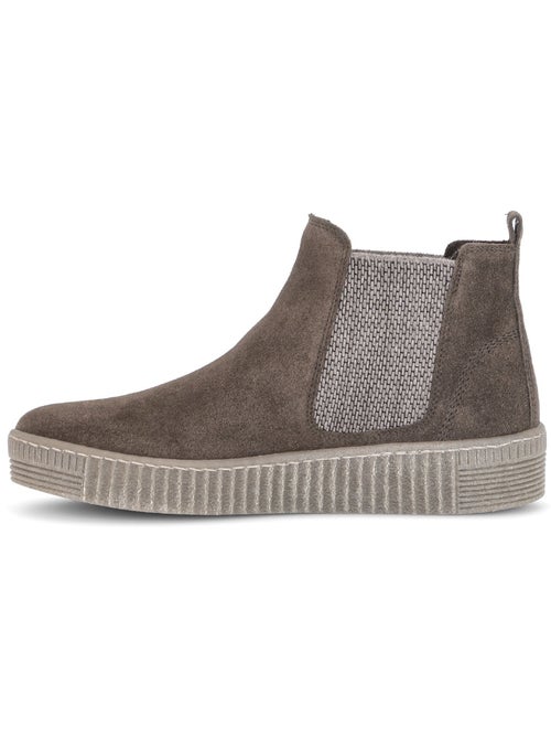 Bottines en cuir velours - Kiabi Bottines en cuir velours - Kiabi