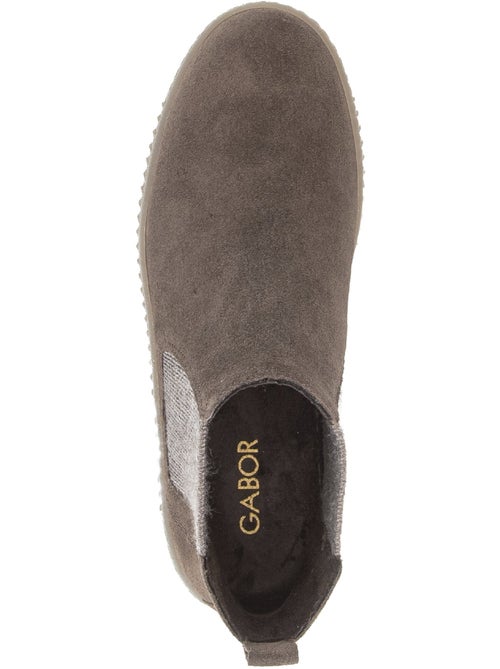Bottines en cuir velours - Kiabi Bottines en cuir velours - Kiabi