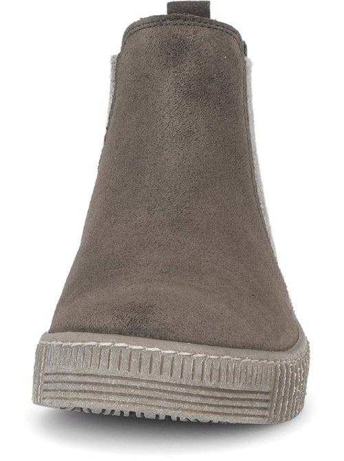 Bottines en cuir velours - Kiabi Bottines en cuir velours - Kiabi