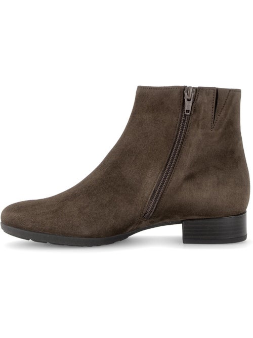 Bottines en cuir velours - Kiabi Bottines en cuir velours - Kiabi