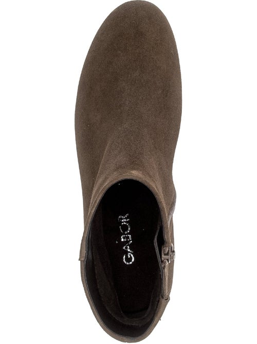 Bottines en cuir velours - Kiabi Bottines en cuir velours - Kiabi