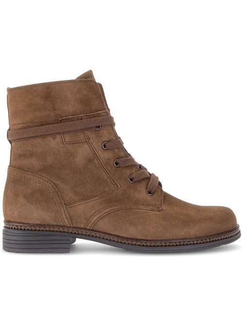 Bottines en cuir velours - Kiabi Bottines en cuir velours - Kiabi