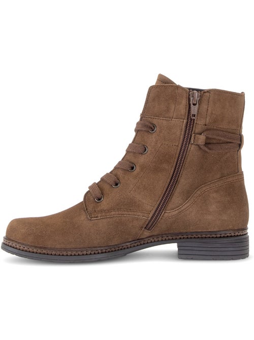 Bottines en cuir velours - Kiabi Bottines en cuir velours - Kiabi