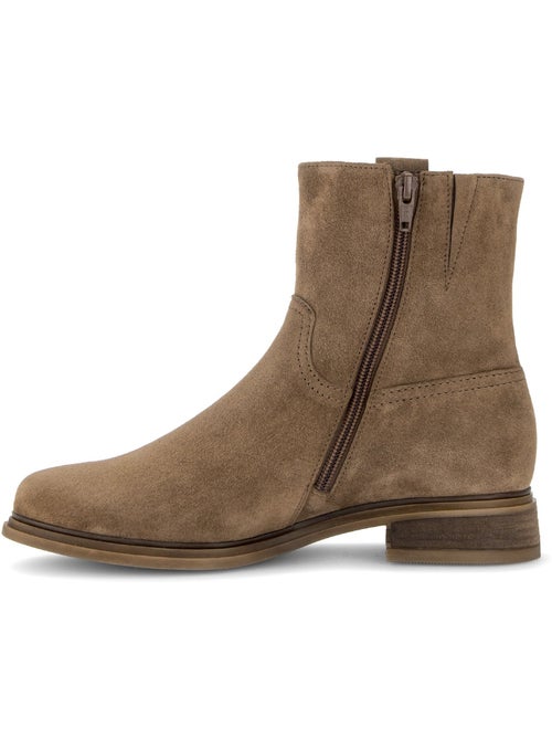 Bottines en cuir velours - Kiabi Bottines en cuir velours - Kiabi