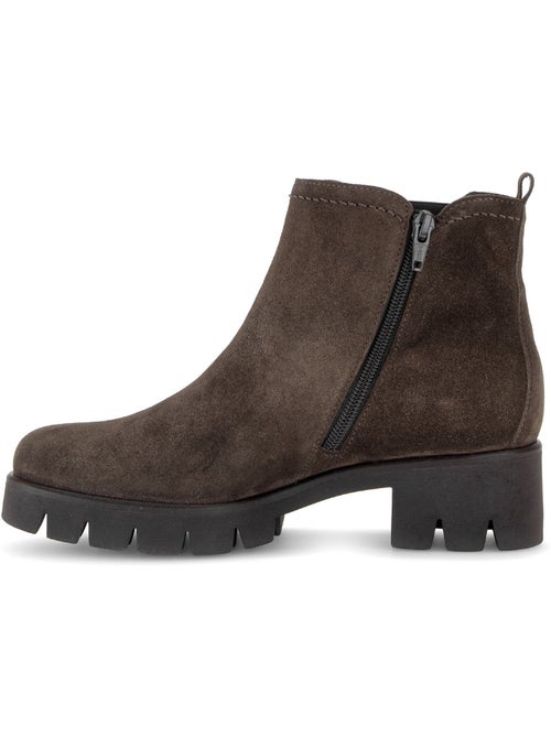 Bottines en cuir velours - Kiabi Bottines en cuir velours - Kiabi