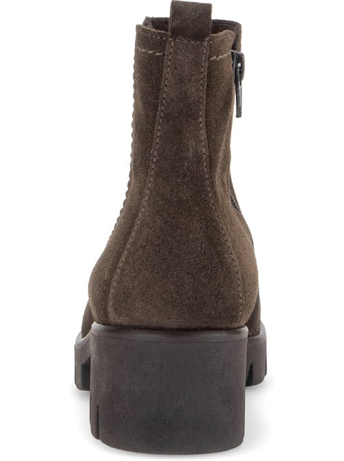 Bottines en cuir velours - Kiabi Bottines en cuir velours - Kiabi