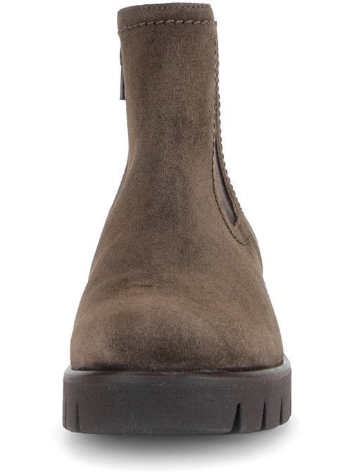 Bottines en cuir velours - Kiabi Bottines en cuir velours - Kiabi