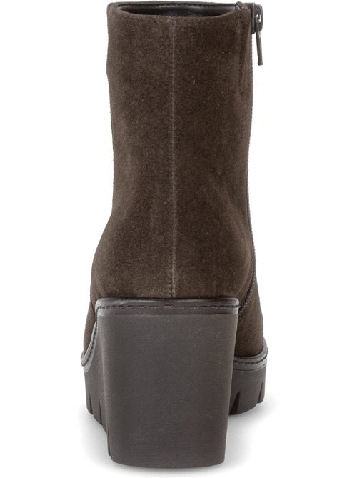 Bottines en cuir velours - Kiabi Bottines en cuir velours - Kiabi