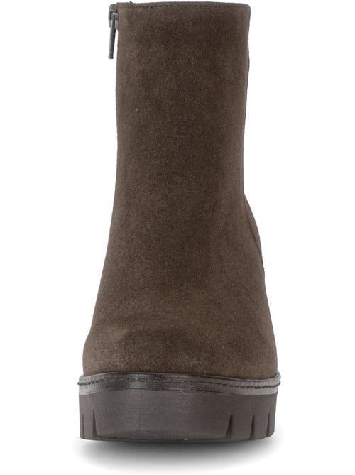 Bottines en cuir velours - Kiabi Bottines en cuir velours - Kiabi
