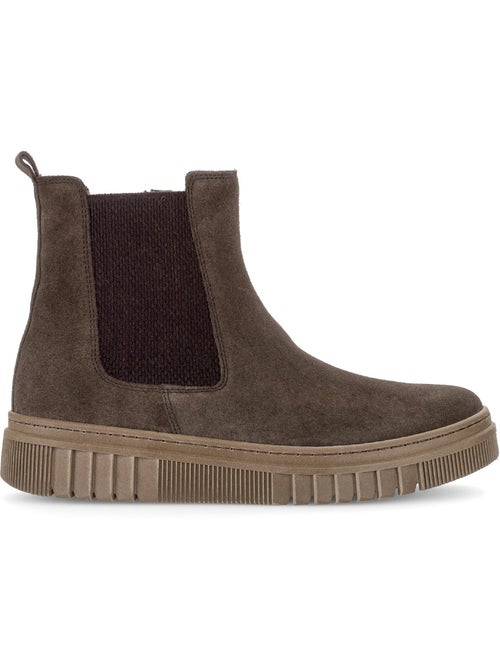 Bottines en cuir velours - Kiabi Bottines en cuir velours - Kiabi