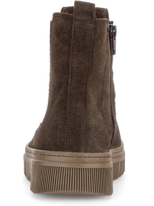 Bottines en cuir velours - Kiabi Bottines en cuir velours - Kiabi