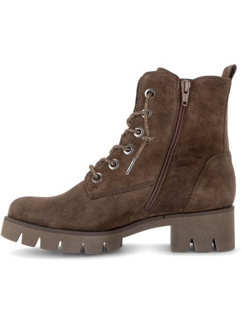 Bottines en cuir velours - Kiabi Bottines en cuir velours - Kiabi